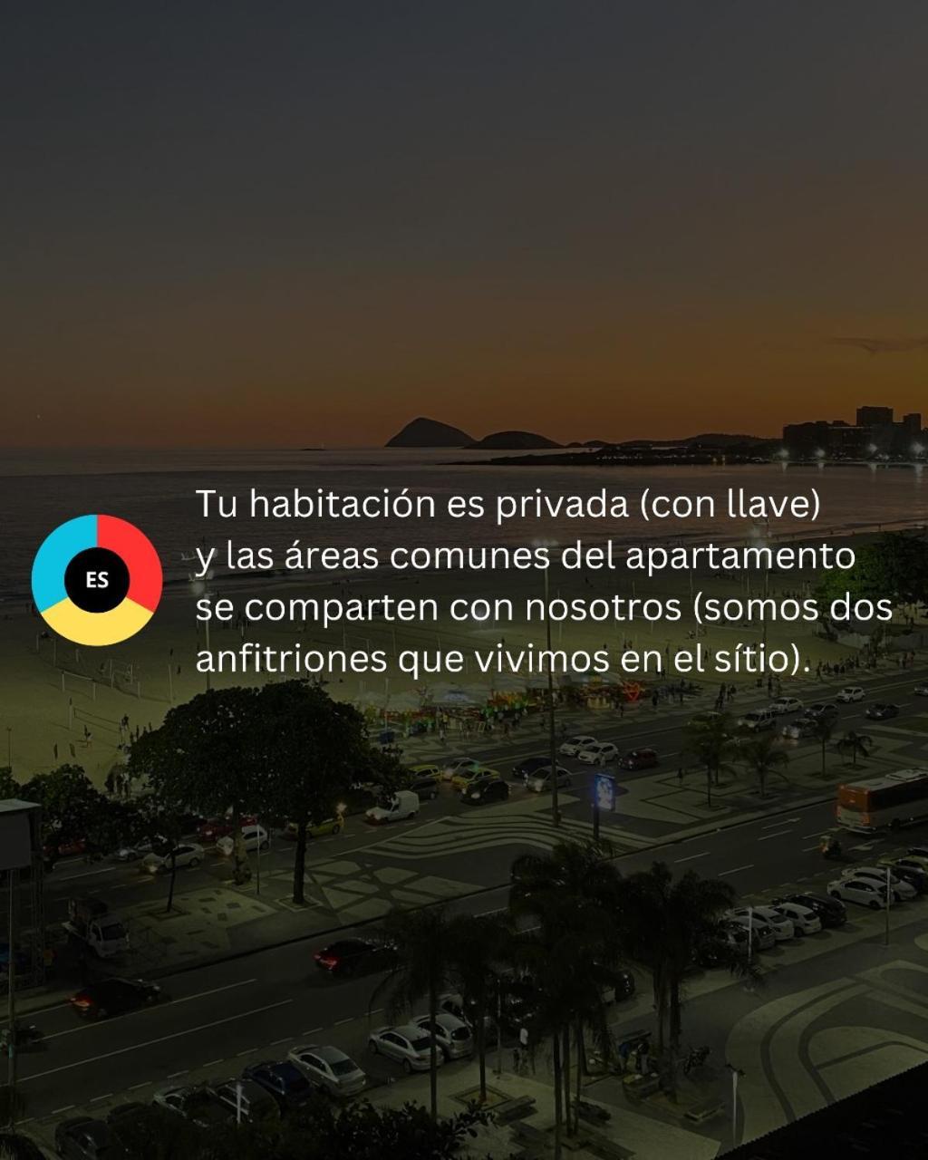 Vista De Copacabana! Casal Privativo Em Compartilhado *